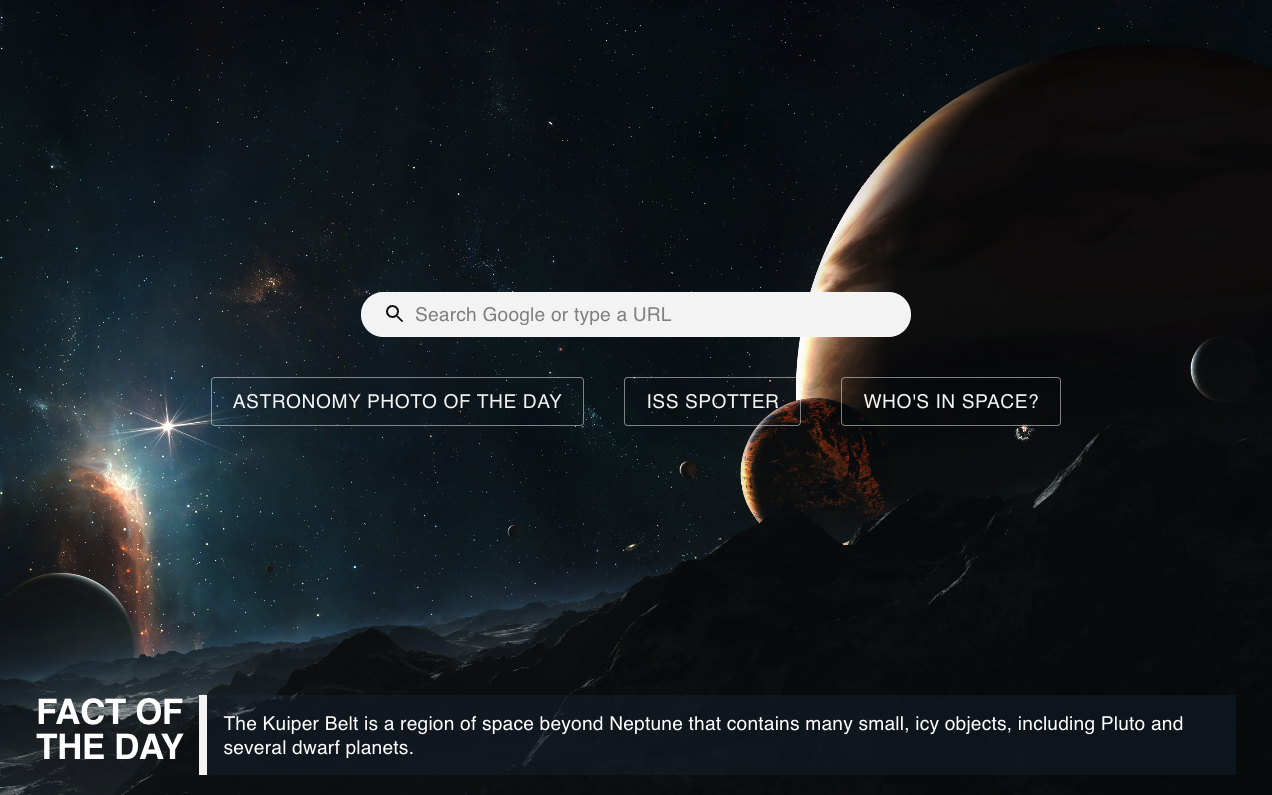 Tea Time In Space Chrome Extension